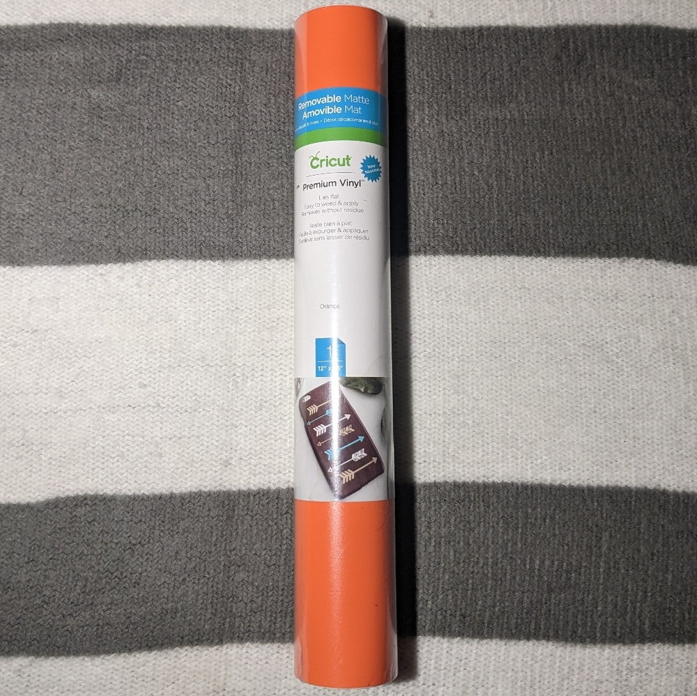 📦5 for $20🛒 Cricut Vinyl Removable Premium Vinyl Orange - Unused